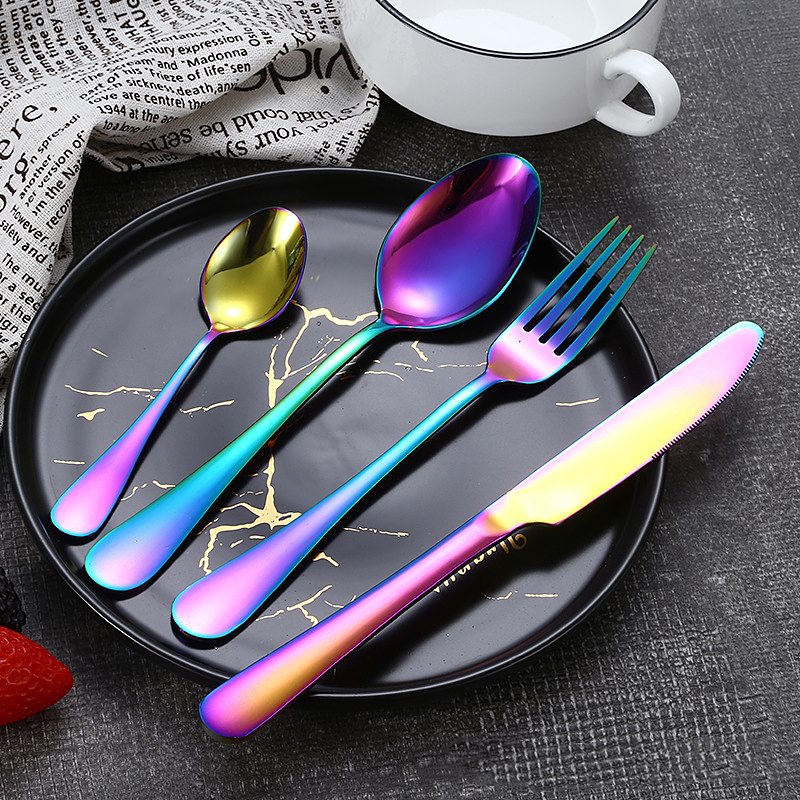 fork and spoon and knife set